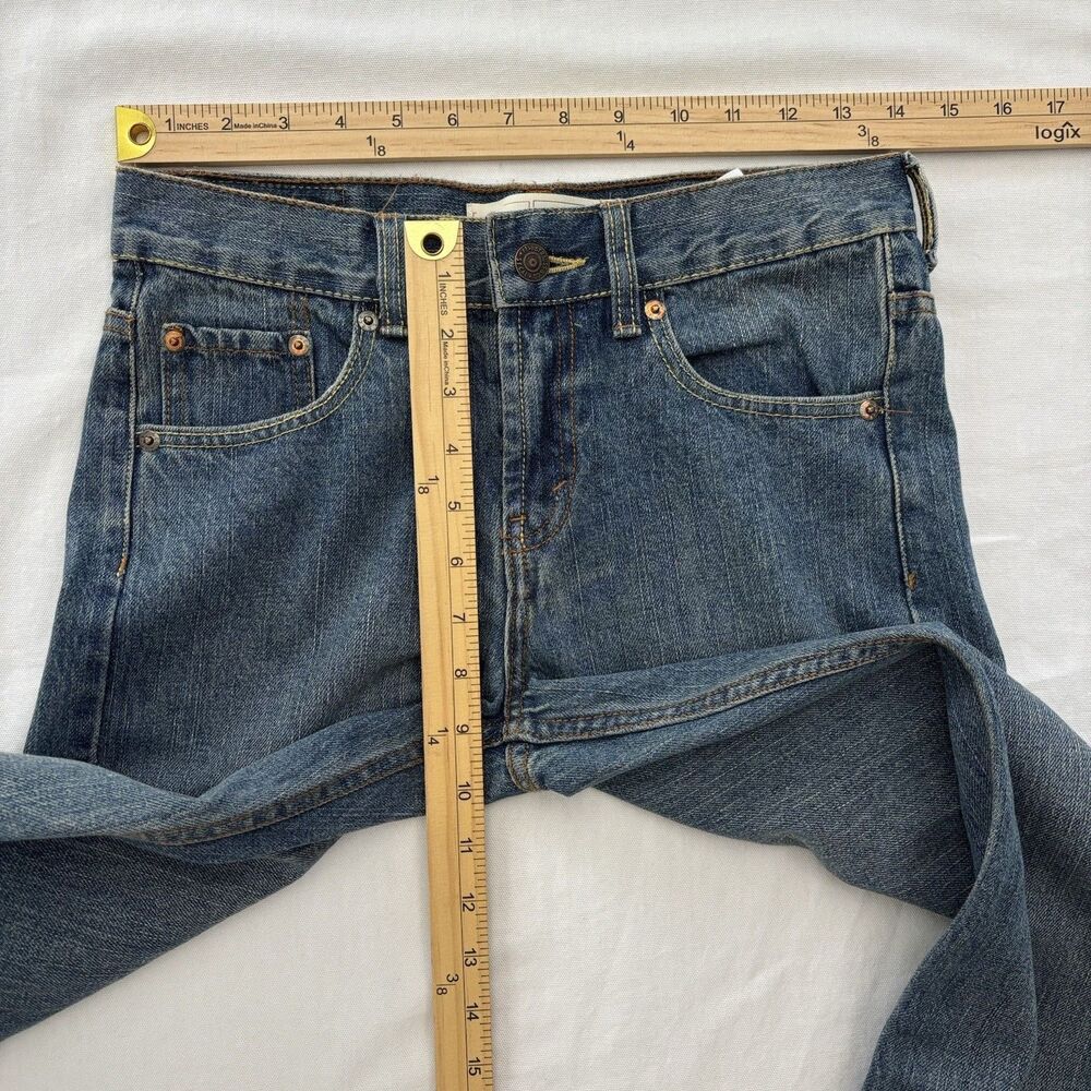 Levi's 550 Relaxed Fit Jeans Boys Size 12 Reg W26 x L26 Blue Denim - Picture 8 of 9